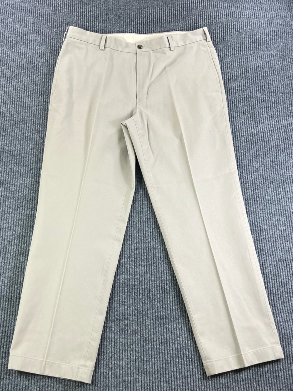 Brooks Brothers Pants Mens 37x30 Beige Flat Front Advantage Chino Clark